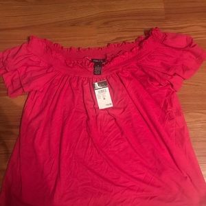 NWT. Brand new off shoulder top.